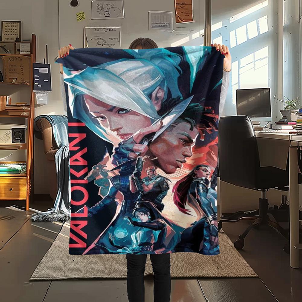 

VALORANT Print Flannel Blanket,High quality Comfortable for All Seasons,Home Decor,Warmth and Comfort,Perfect for Christmas Gifts 80cm x 120cm