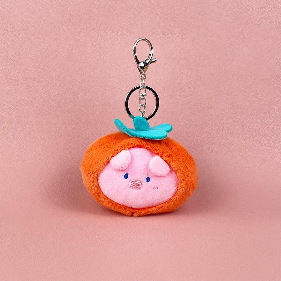 Adorable Cute Animal Keychain Plush Doll With Charming Fruit Design Ideal For Girls
