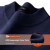 Shanshan Herren Schwermaschinewaschbarer Thermischer Halbhoher Kragen Strickpullover