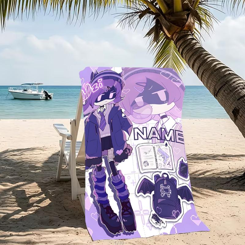 Customizable personalized beach towels Murder Drones themed designs.Suitable for the beach, yoga, sports;ideal as beach accessories