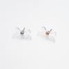 Transparente Homica Band Schleife Punkt Ohrstecker Accessoires