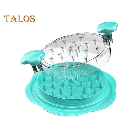 

Измельчитель для курицы, измельчитель мяса с нескользящей основой, эргономичная ручка, инструмент для быстрой нарезки курицы, говядины, свинины циан