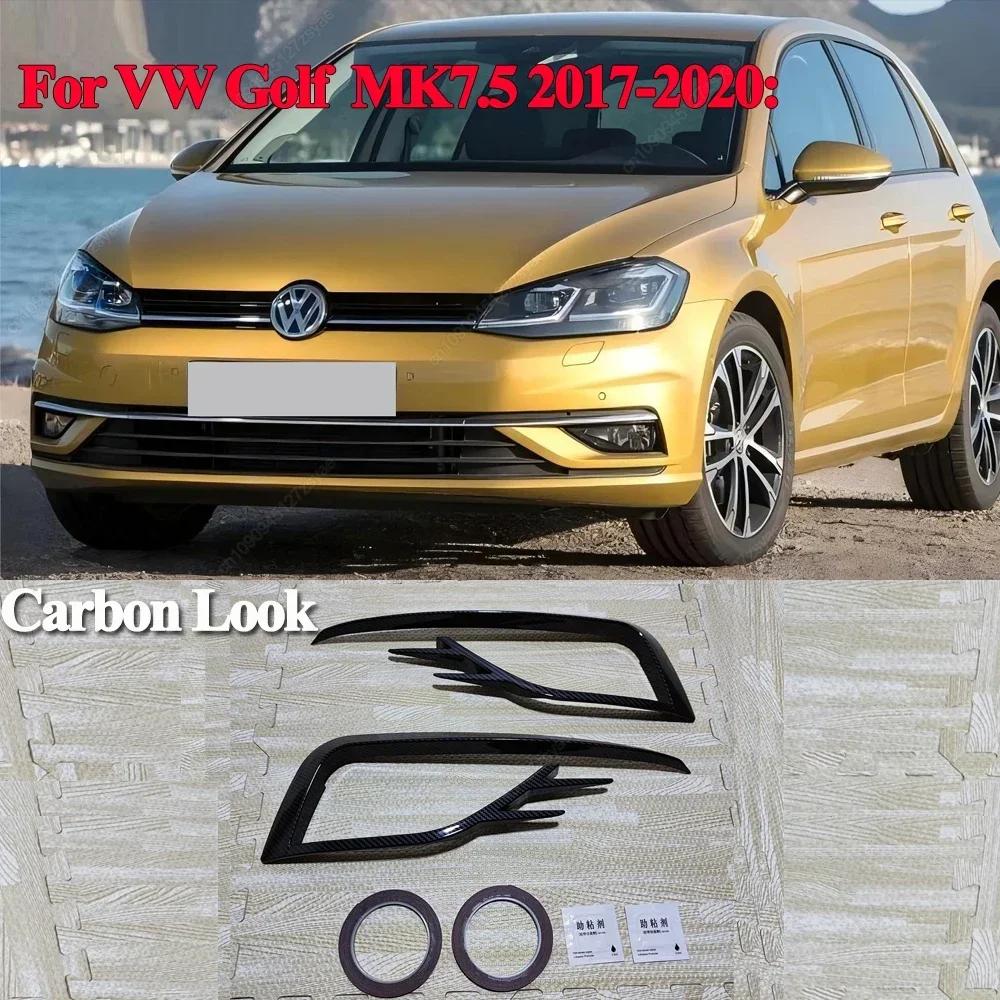 

Car Front Bumper Lip Spoiler Car Bumper Fog Lamp Grille Cover Trim Body Kit For VW Golf 7 7.5 MK7 MK7.5 2012-2020 ABS Tuning