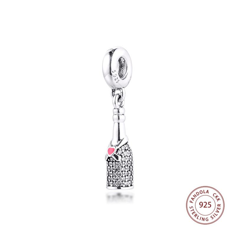 

100% настоящее серебро 925 пробы, время празднования, висячие подвески, бусины, подходят для европейских браслетов, аксессуары для изготовления ювелирных изделий своими руками