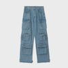 2023 Spring Unisex Wide-Leg Multi-Pocket Hip-Hop Jeans