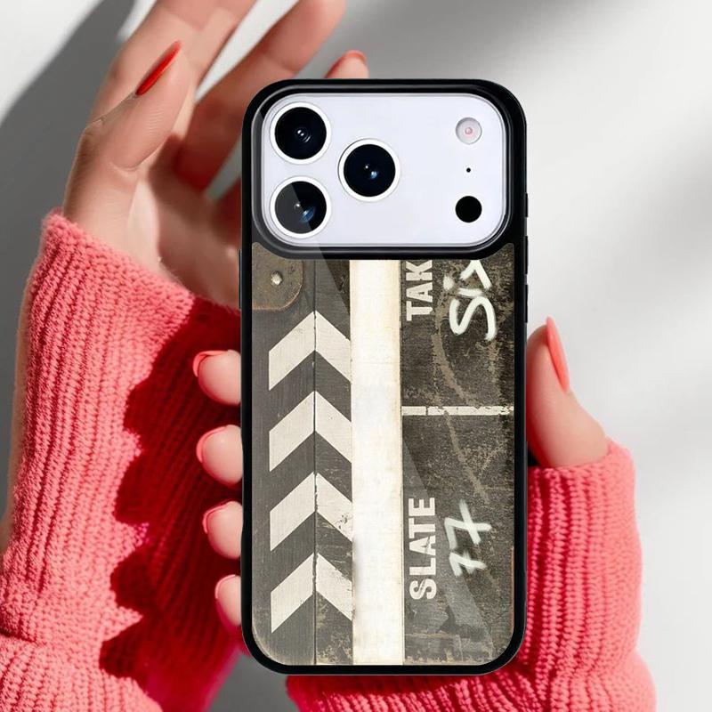 Film Movie Clapper Board Phone Case for iPhone 17 16 15 14 13 Pro Max Back Cover for 12 11 Pro Coque