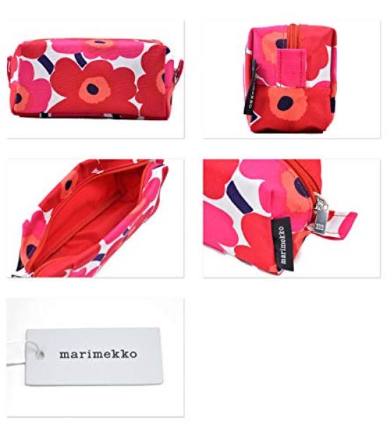 Marimekko Tiise Cosmetic Pouch, 047196 001, Red, MINI.UNIKKO [Used]