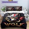 3pcs Wolf Headgear Duvet Cover Set, Cover For Bedroom Guest Room (1 Duvet Cover + 2 Pillowcase, Without Quilt),  Yy250922187