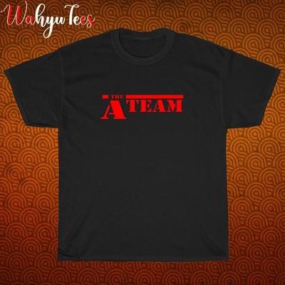 Neu! Das A-Team Filmlogo Schwarz Grau Marineblau Weiß Größe S-5XL Unisex T-Shirt