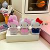 Sanrio Hello Kitty My Melody Pen Holder Cartoon Stationery Makeup Brush Organizer Desktop Decoration Christmas Ornament Gifts
