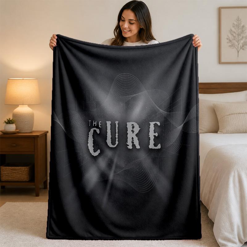 Coperta in Flanella con Stampa The Cure Morbida e Leggera Coperta Plaid in Peluche per Letto Divano Uso Domestico