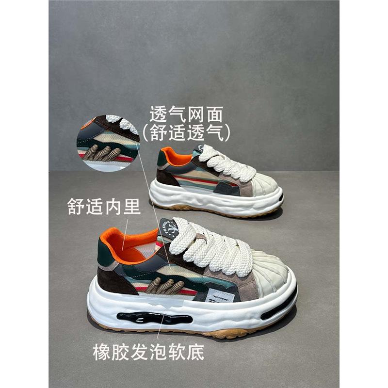Shell head color dad shoes new comfortable breathable mesh dissolving bottom casual dl