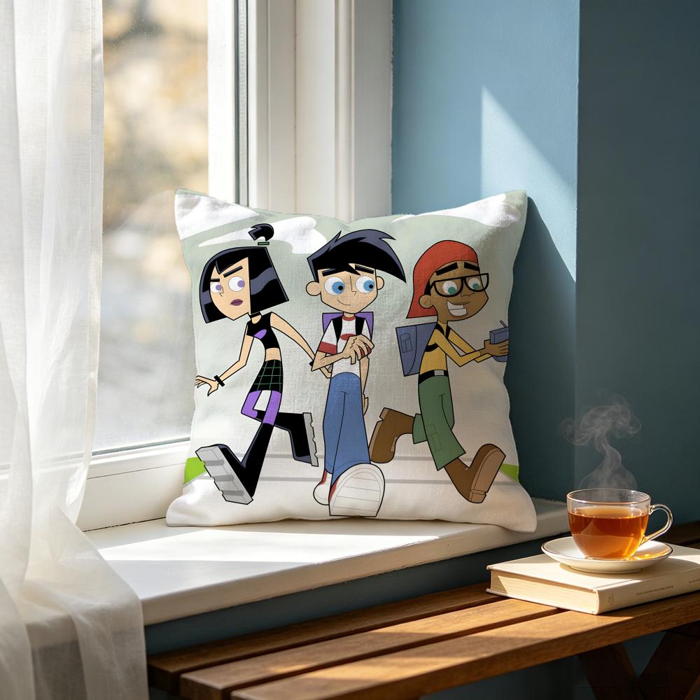 Cartoon DDanny Phantomed Cushion Cover Cushion Cover Set Pcs x x x Pillowcase Decorative Sofa Home Decor