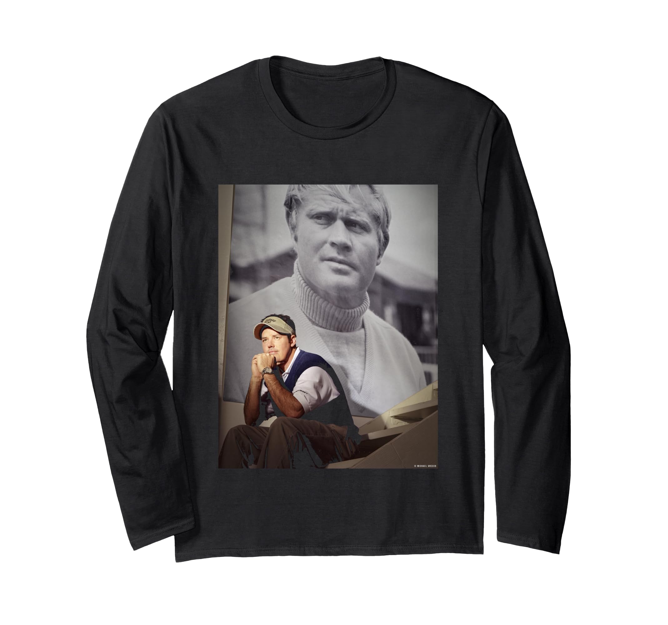 

PGA Tour Golfer Rich Beam Maximum Golf Shot Michael Grecco Long Sleeve T-Shirt чорний