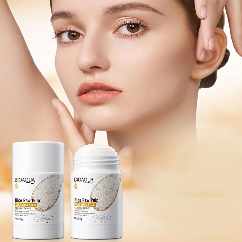 Rice Pulp Deep Cleaning Mud Stick To Remove Acne Moistening Clean Mud Stick To Control Oil Nourishing Rice Mud Stick To Clean Face