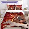 Juego de Ropa de Cama de 3 Piezas con Nombre Personalizado Las Aventuras de Tintín Cierre de Funda Nórdica Incluye 1 Funda Nórdica y 2 Fundas de Almohada para Todas las Estaciones Decoración de Dormitorio
