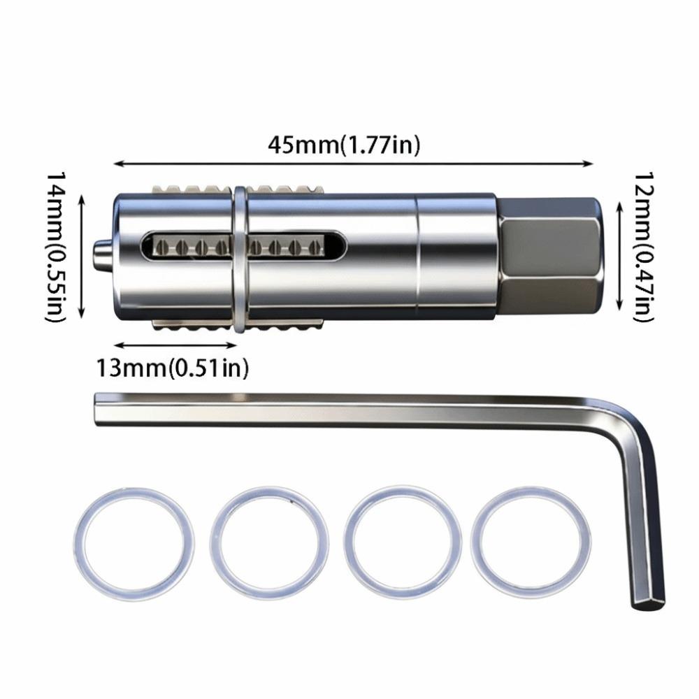 Dual Specification Broken Wire Extractor Durable Steel Damage Screw Extractor  Angle Valves Repair