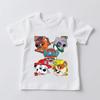 Paw Patrol Kids Cotton T Shirt Boys Girls Casual Short Sleeve Top Graphic Print Puppy Dog Cartoon Character Summer Clothing