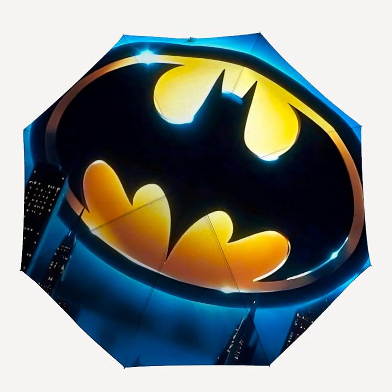 

1pc Batman Symbol Automatic Folding Umbrella - Compact 8-Rib Design,Festive Gift for Friends & Family, Compact Umbrella 21114
