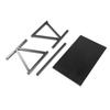 1Pc Microwave Oven Stand 2 Layers Storage Rack Kitchen Cabinet Counter Shelf Organizer(Black)