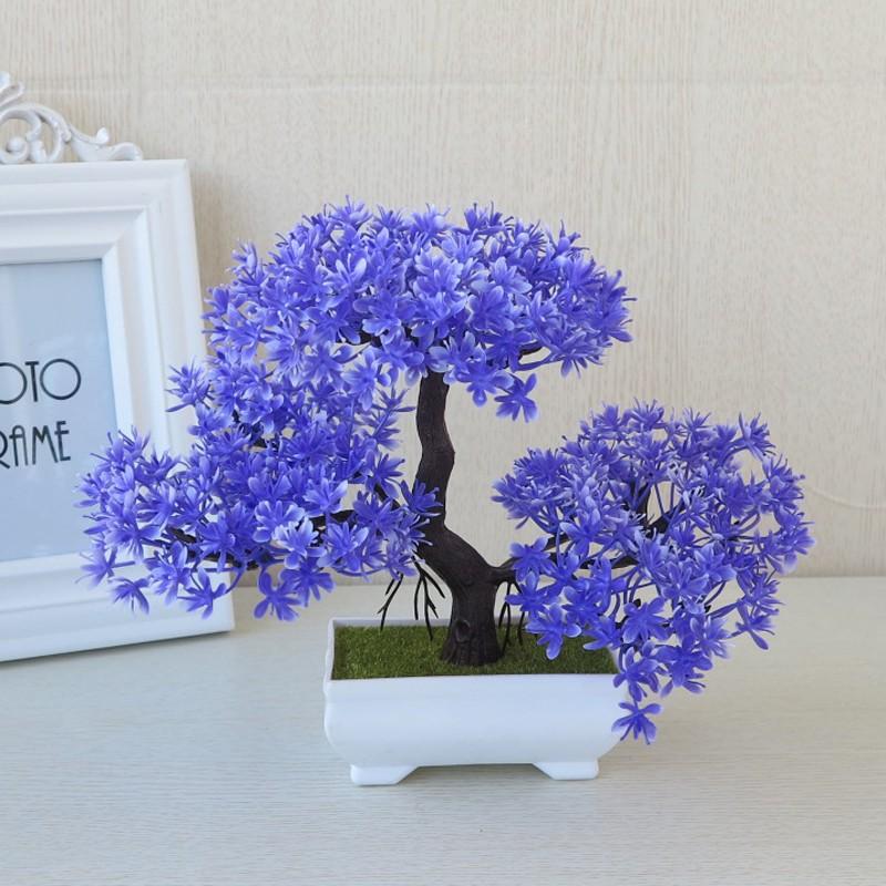 

Potted Plastic Guest-Greeting Pine with Pot Home Table Decor ирис