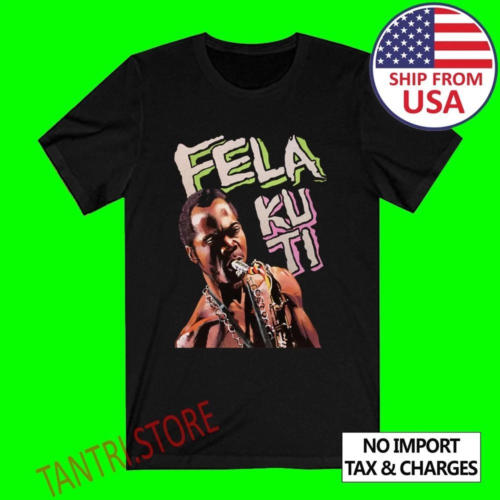 Fela Kuti Men s Black Size S to 3XL XL