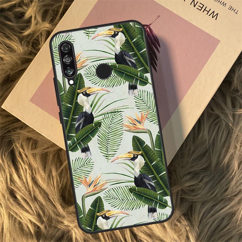 

Retro Banana Leaf Plant For Huawei Nova 9 10 SE 3i 7i 8i 11i 12i Y60 Y61 Y70 Y72 Y73 Y90 Y91 P20 P30 P40 Lite Case Huawei Nova 9