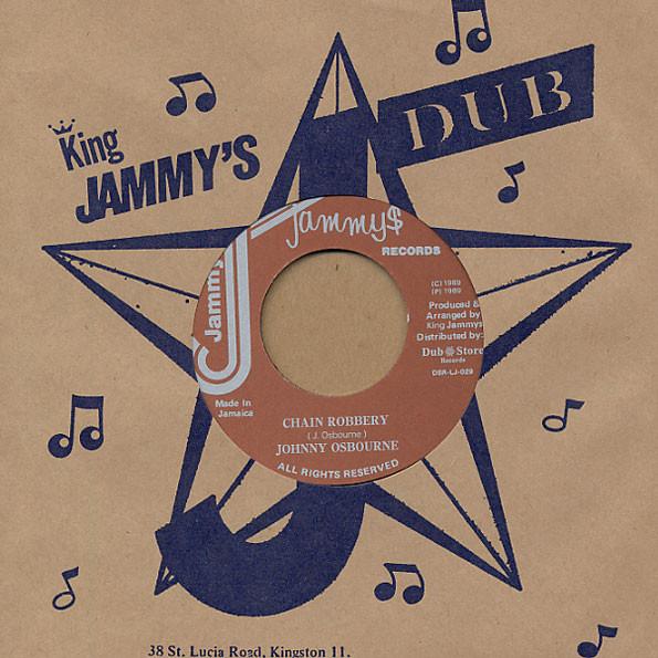

7inch Record JOHNNY OSBOURNE Chain Robbery DSRLJ029 Jammys Records 2011 Japan Reggae Ska Dub Used