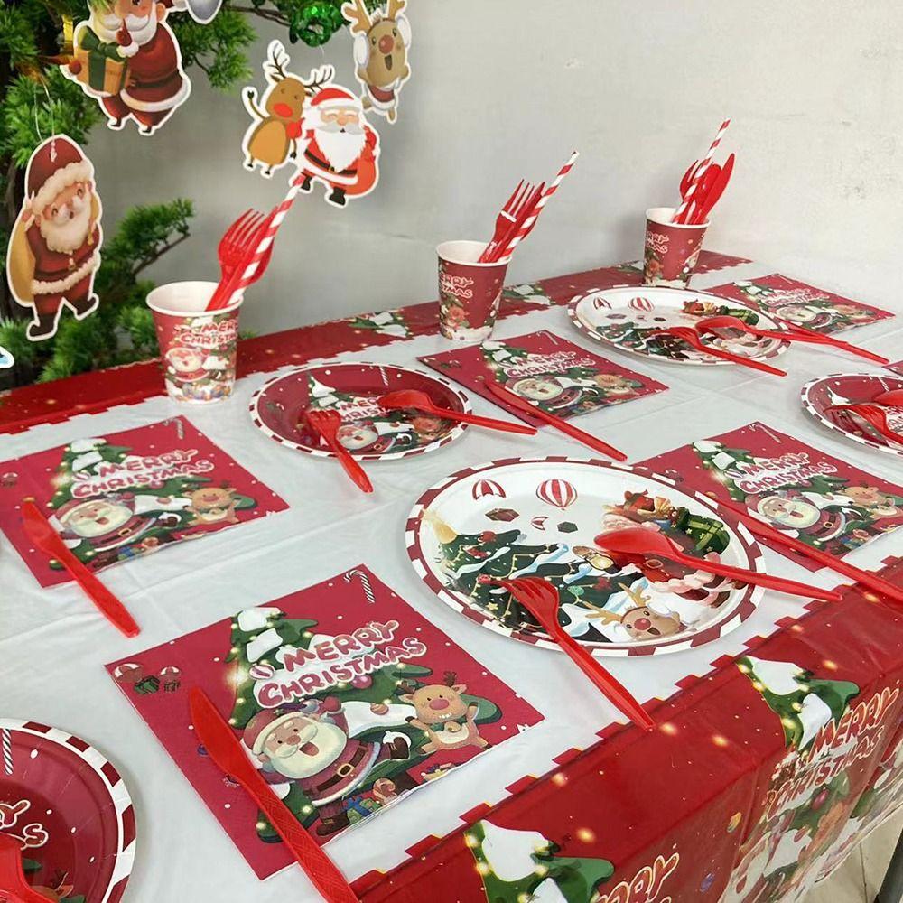 Serves 20 Guests Paper Dinner Dessert Plates Holiday Party Supplies