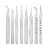 Feilu Tools Precision Tweezers Set - Stainless Steel, Bent Tip, Thickened, Hardened for Fine Work