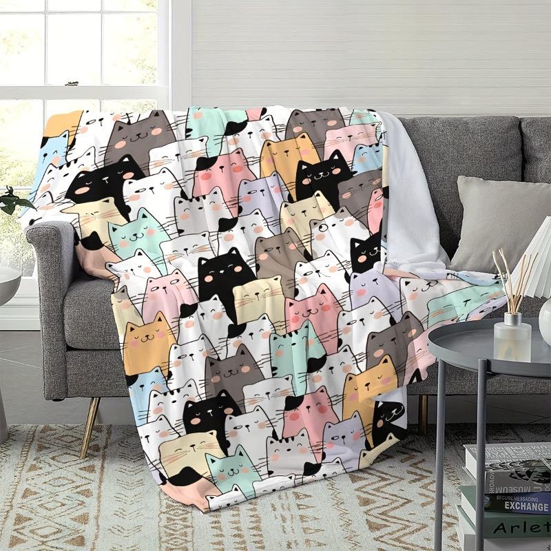 Cozy Flannel Blanket Home Sofa Personalized Super Soft Warm Bedspread Best For Couples Romantic Present