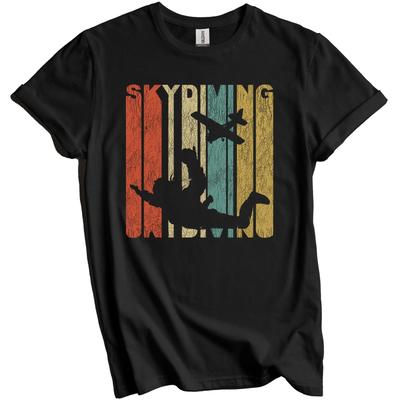 Retro Skydiving Distressed Vintage Style Skydiver T-Shirt