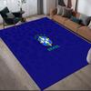 Brazil National Football Team Flannel Pattern Square Carpet,Area Rug,Carpet Rug for Living Room Bedroom Sofa Playroom Decor,Non-slip Floor Mat