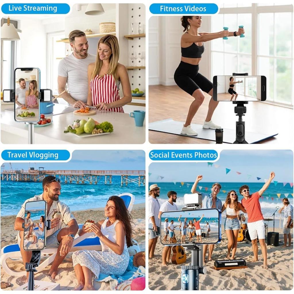 Mini Phone Vlog Selfie Monitor Screen Wireless/Wired Magnetic Back Camera Monitor for iPhone/Android Built-in Speaker