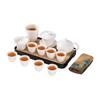 Shangqi White Jade Porcelain Landscape Tea Set