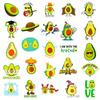 50 Avocado Stickers New Internet Celebrity Cartoon Cute Fruit Avocado Avocado Creative Car Stickers