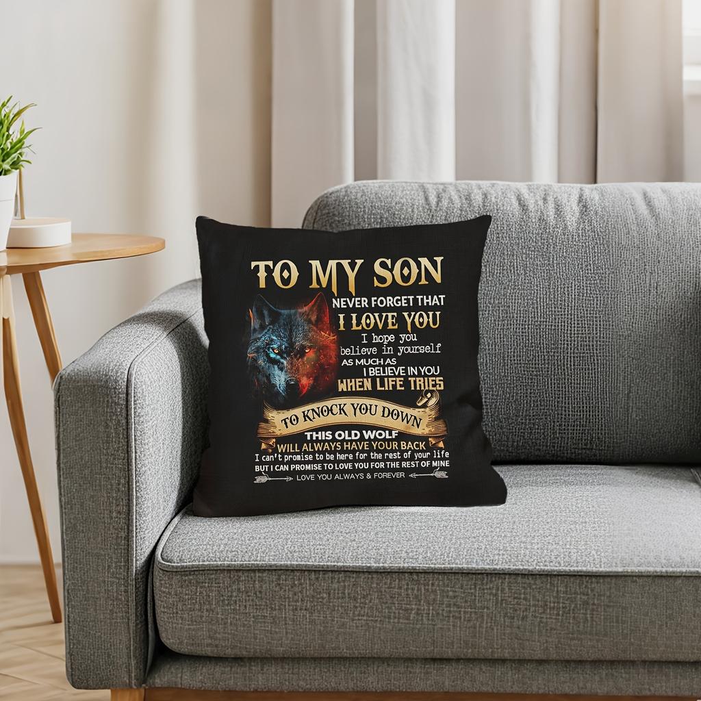 1 Piece Soft Linen Pillowcase, Birthday Thanksgiving Gift, Bedroom Sofa Decoration Pillowcase Without Pillow Core