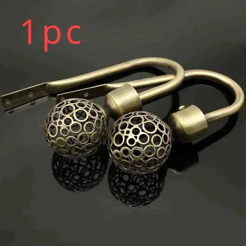 New 2025 Large Stylish Curtain Hold Back Metal Tie Tassel Arm Hook Loop Holder U Shaped Round Window Wall Decoration Hanger