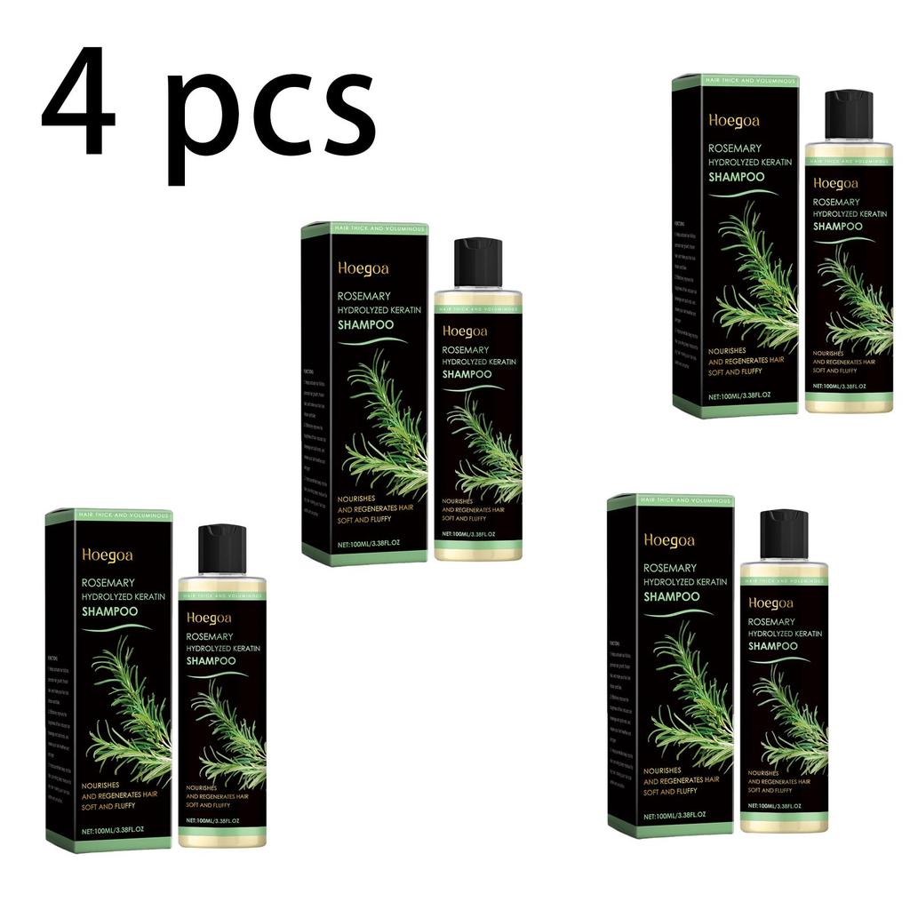 Hoegoa Rosmarin Verdickendes Shampoo, Pflanzliche Ölkontrolle, Volumenverleihend und Erfrischend, Nährend und Reparierend, Verbessert die Haarqualität, Für die Haaranwendung, 100ml