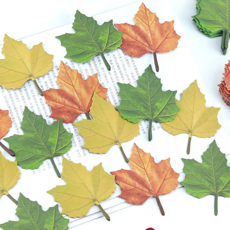 High-Value Maple Leaf Decorative Sticky Notes & Wall Stickers