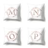 Polyester Pillow Case Home Ins Style Decorative Print Pillow Case 26 English Letter Cushion Cover