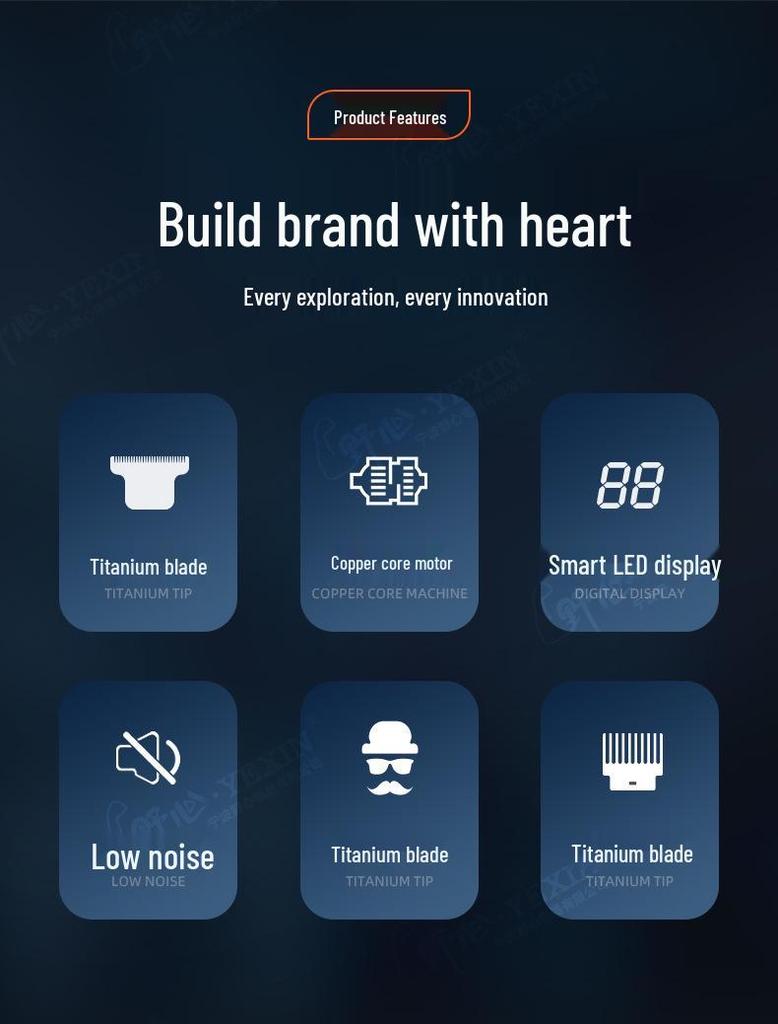 Retro Electric Hair Clipper & Shaver - Special Oil Design for Bald and Styled Heads