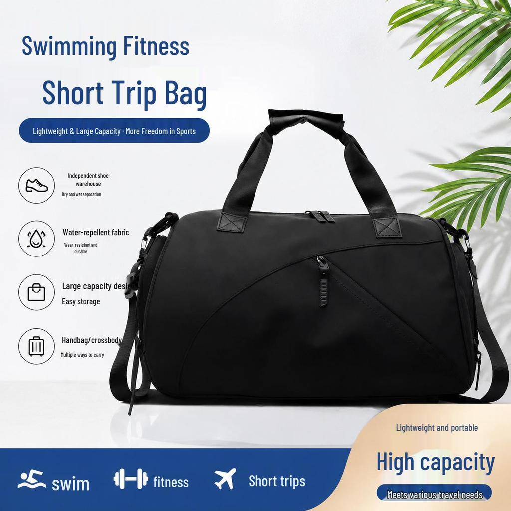 Unisex Waterproof Fitness Bag: Wet/Dry Separation, Large Capacity, Lightweight, Versatile for Travel