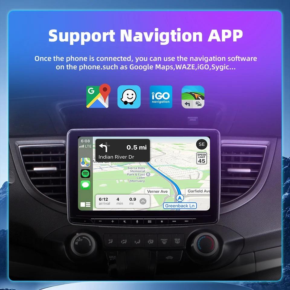 Wireless Carplay Adapter for Android iPhone Auto 2 in1 Wired to Wireless AI Box USB Connection for Volvo Benz Mg Kia Chery VW