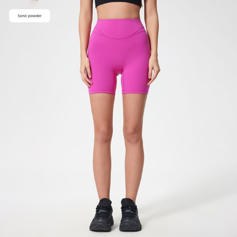 

Lu Same Style No Embarrassment Line Sports Shorts Female New Arrival High Waist Hip Raise Yoga Pants Running Cycling Fitness Shorts Sonic powder 2XL