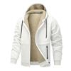 2024 Men's European Lamb Wool Hooded Jacket: Autumn/Winter Thick Casual Cardigan