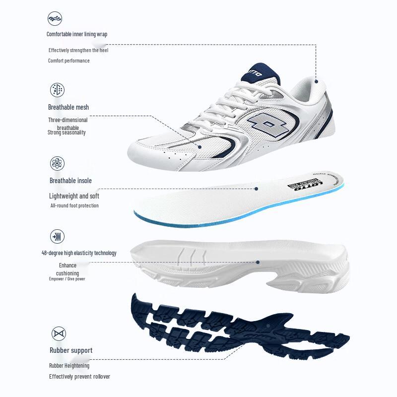 LOTTO Men's Retro-Inspired Casual Sport Shoes