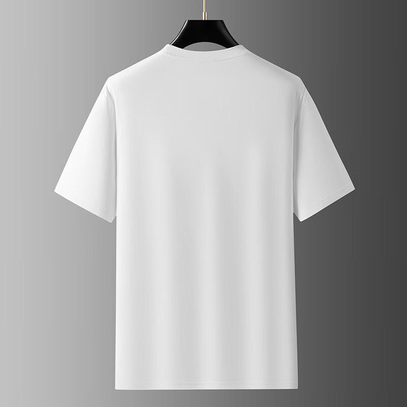 Dibenze Herren Übergröße Locker sitzendes Kurzarm-T-Shirt