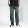 New Spring and Summer Men's Loose Straight American High Street Stretch Jeans Trousers