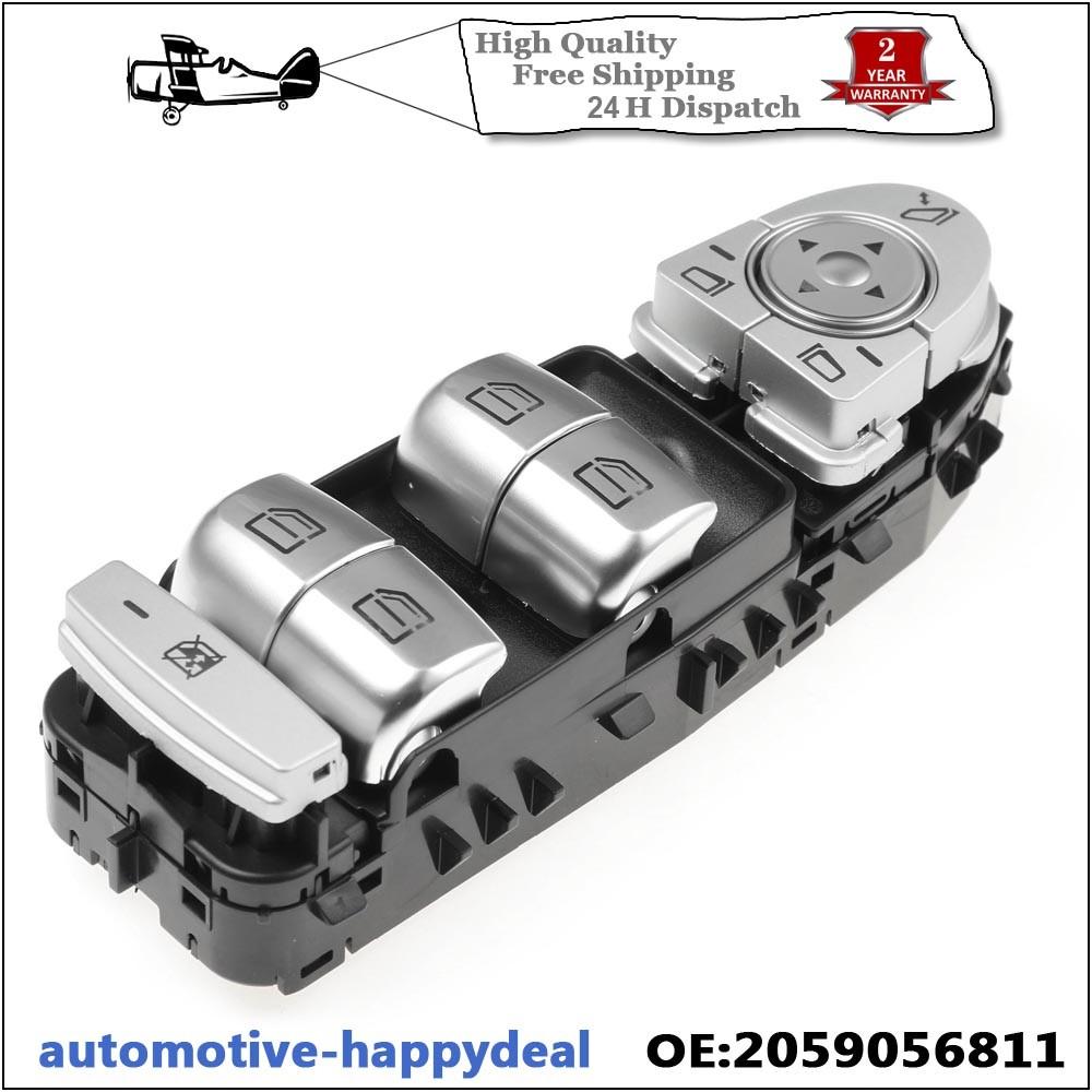 For MERCEDES BENZ CLASS W205 FRONT DOOR WINDOW CONTROL SWITCH RIGHT A2059056811